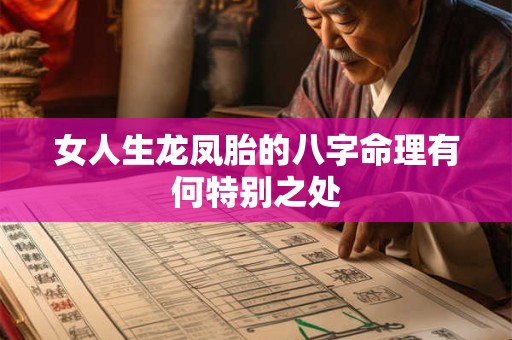 女人生龙凤胎的八字命理有何特别之处