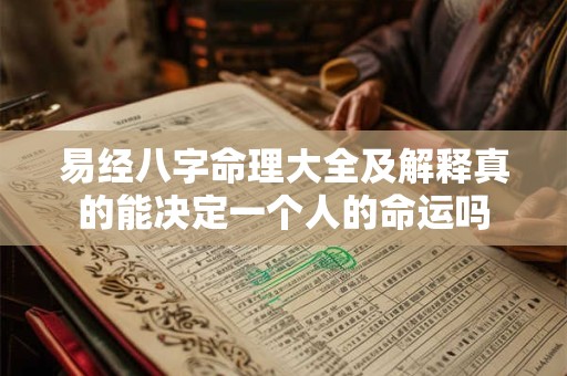 易经八字命理大全及解释真的能决定一个人的命运吗
