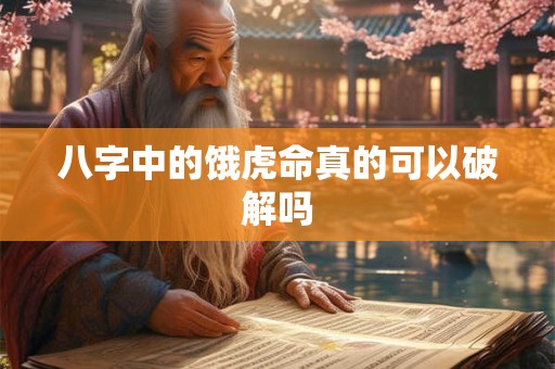 八字中的饿虎命真的可以破解吗