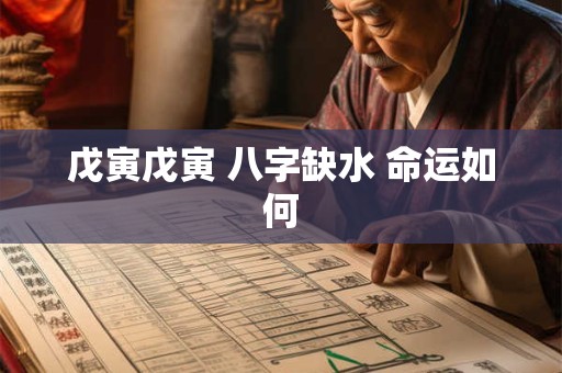 戊寅戊寅 八字缺水 命运如何