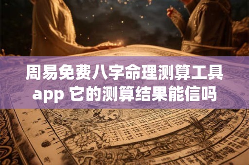 周易免费八字命理测算工具app 它的测算结果能信吗