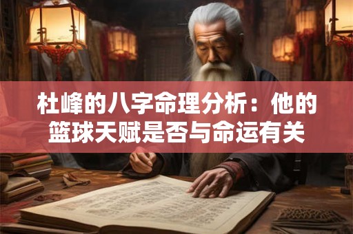 杜峰的八字命理分析：他的篮球天赋是否与命运有关