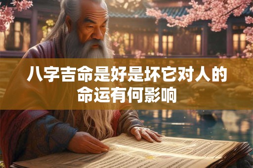 八字吉命是好是坏它对人的命运有何影响