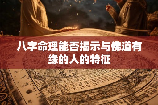 八字命理能否揭示与佛道有缘的人的特征