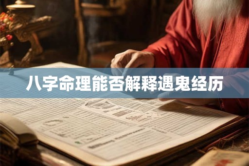 八字命理能否解释遇鬼经历