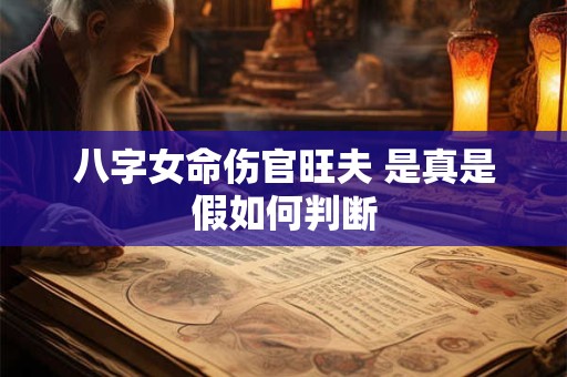 八字女命伤官旺夫 是真是假如何判断