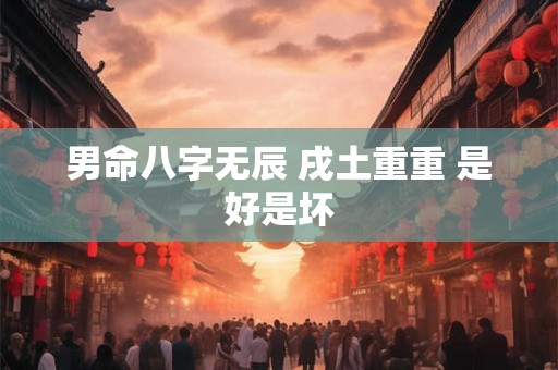 详细阅读:男命八字无辰 戌土重重 是好是坏 男命八字无辰 戌土重重 是好是坏
