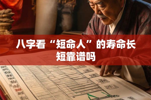 八字看“短命人”的寿命长短靠谱吗