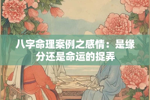 八字命理案例之感情：是缘分还是命运的捉弄