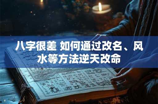 八字很差 如何通过改名、风水等方法逆天改命