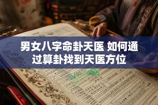 男女八字命卦天医 如何通过算卦找到天医方位