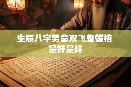 生辰八字男命双飞蝴蝶格 是好是坏