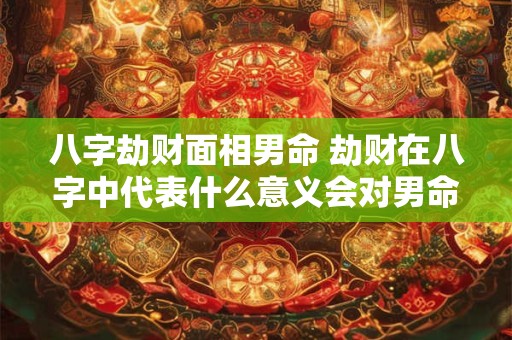 八字劫财面相男命 劫财在八字中代表什么意义会对男命的命运产生怎样的影响