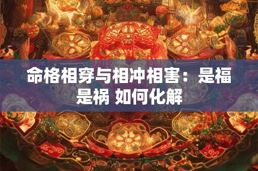 命格相穿与相冲相害：是福是祸 如何化解