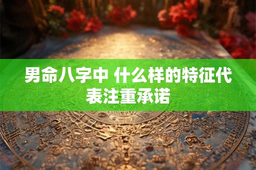 男命八字中 什么样的特征代表注重承诺