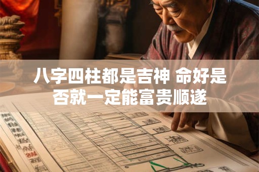 八字四柱都是吉神 命好是否就一定能富贵顺遂