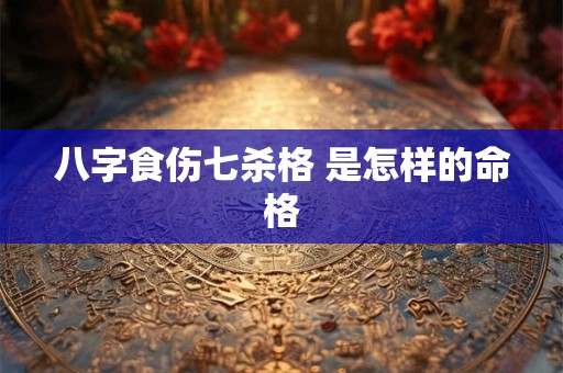 八字食伤七杀格 是怎样的命格