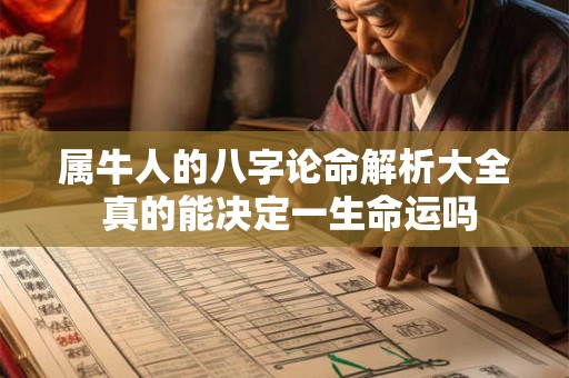 属牛人的八字论命解析大全 真的能决定一生命运吗