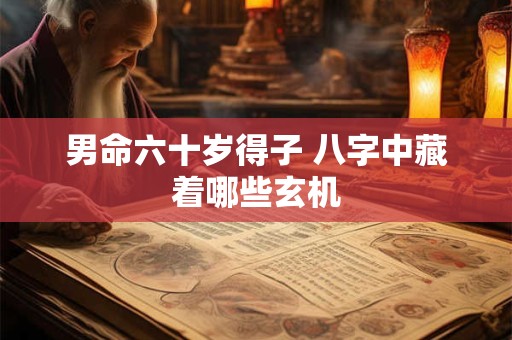 男命六十岁得子 八字中藏着哪些玄机