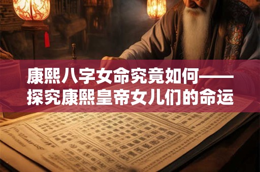 康熙八字女命究竟如何——探究康熙皇帝女儿们的命运