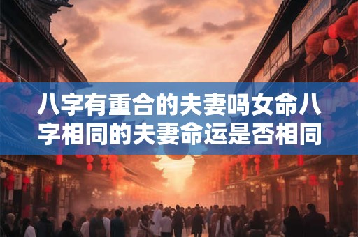八字有重合的夫妻吗女命八字相同的夫妻命运是否相同