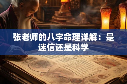张老师的八字命理详解：是迷信还是科学