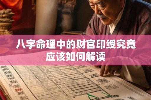 八字命理中的财官印绶究竟应该如何解读