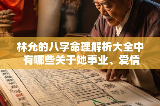 林允的八字命理解析大全中 有哪些关于她事业、爱情和健康的详细信息