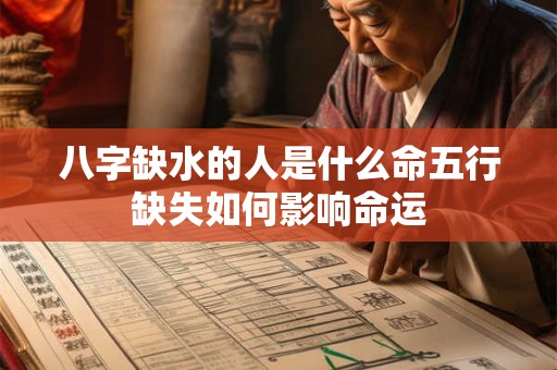 八字缺水的人是什么命五行缺失如何影响命运