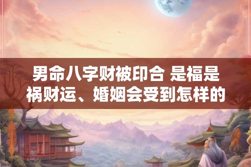 男命八字财被印合 是福是祸财运、婚姻会受到怎样的影响