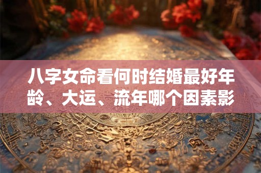 八字女命看何时结婚最好年龄、大运、流年哪个因素影响更大