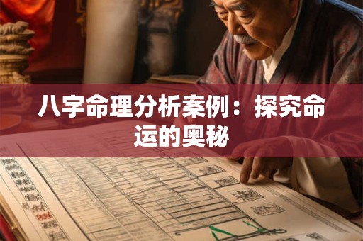 八字命理分析案例：探究命运的奥秘