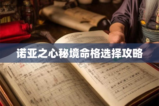 诺亚之心秘境命格选择攻略