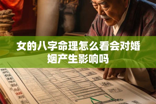 女的八字命理怎么看会对婚姻产生影响吗