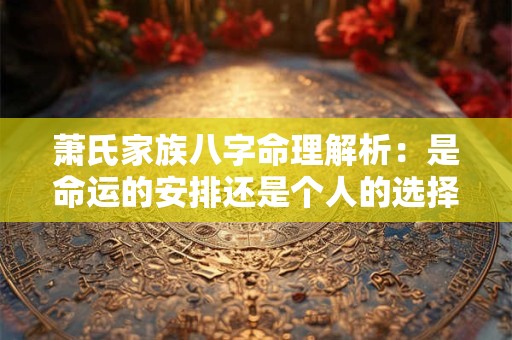 萧氏家族八字命理解析：是命运的安排还是个人的选择