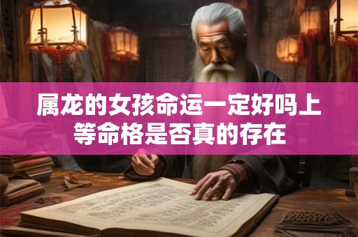 属龙的女孩命运一定好吗上等命格是否真的存在