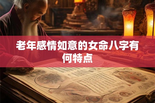 老年感情如意的女命八字有何特点