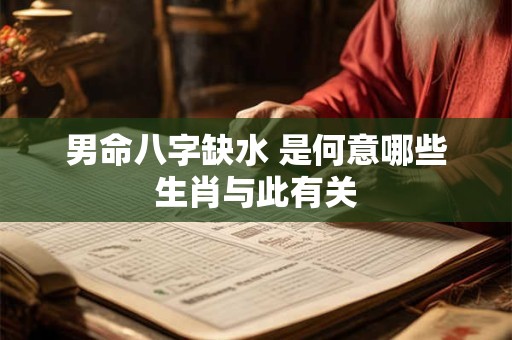 男命八字缺水 是何意哪些生肖与此有关