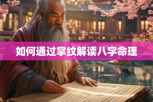 如何通过掌纹解读八字命理