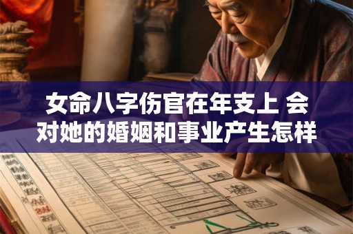 女命八字伤官在年支上 会对她的婚姻和事业产生怎样的影响呢