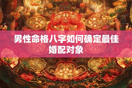男性命格八字如何确定最佳婚配对象