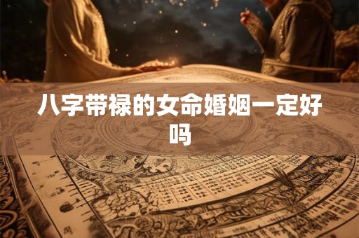 八字带禄的女命婚姻一定好吗