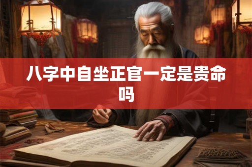八字中自坐正官一定是贵命吗