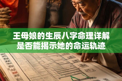 王母娘的生辰八字命理详解是否能揭示她的命运轨迹