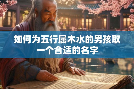 如何为五行属木水的男孩取一个合适的名字
