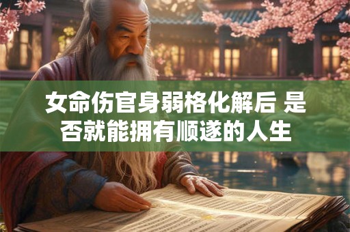 女命伤官身弱格化解后 是否就能拥有顺遂的人生