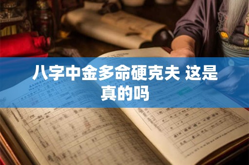 八字中金多命硬克夫 这是真的吗