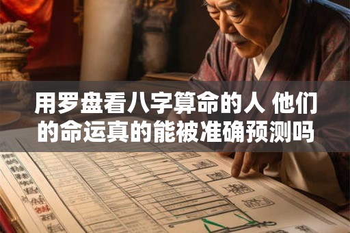 用罗盘看八字算命的人 他们的命运真的能被准确预测吗