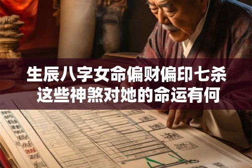 生辰八字女命偏财偏印七杀 这些神煞对她的命运有何影响