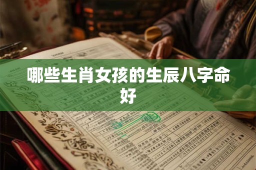 哪些生肖女孩的生辰八字命好